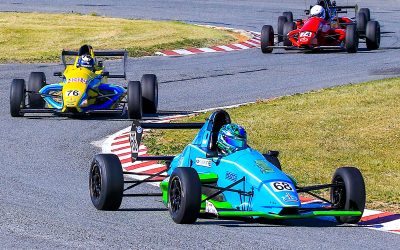 FORMULA 1600 TITLE RIVALS COME TO BLOWS