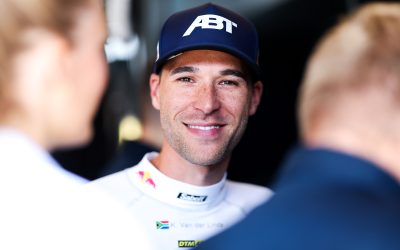 COMPACT DTM WEEKEND AT THE SACHSENRING: ABT DRIVER KELVIN VAN DER LINDE LEADING THE PACK