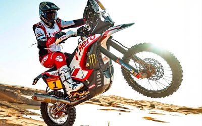 SANDERS PIPS BRANCH ON DAKAR BIKE PROLOGUE